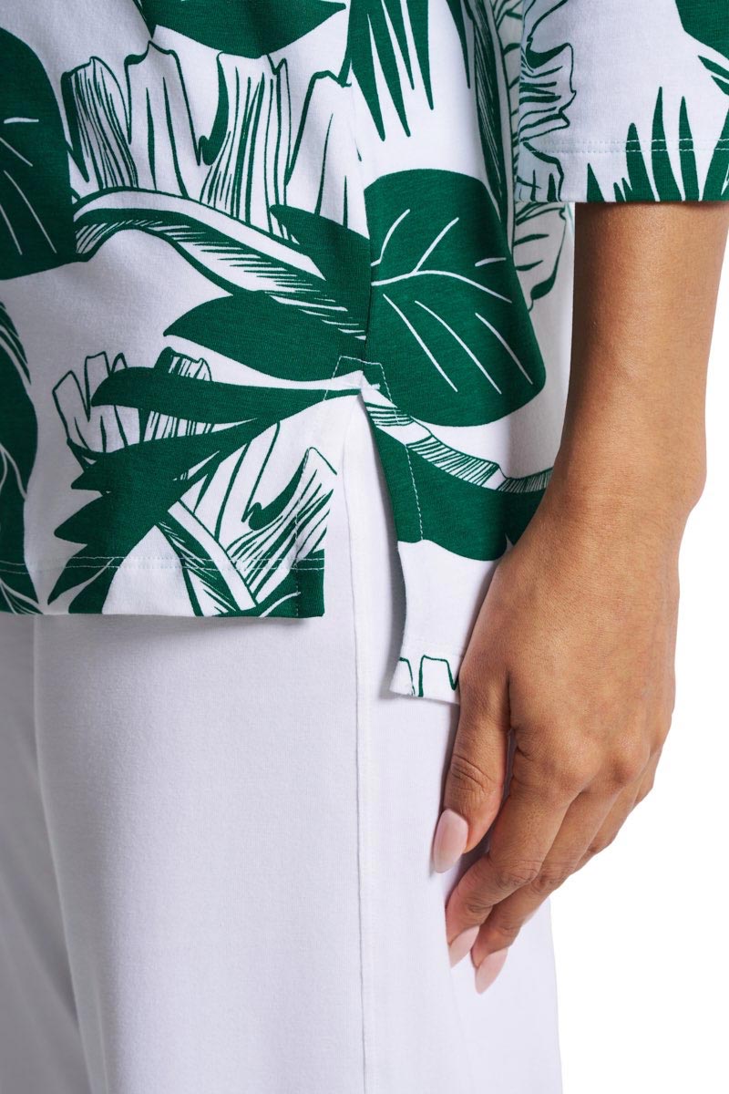 Women's St. Lucia Tunic Top | Eden Green Palm Paradise