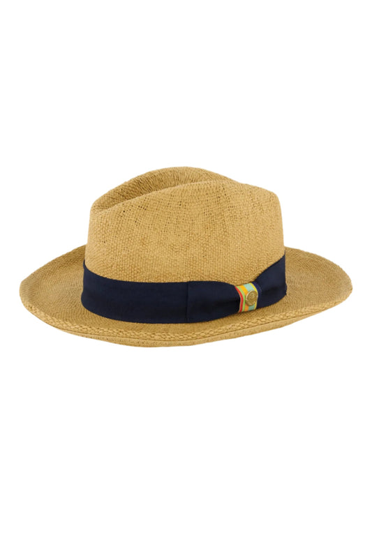 Men's Surf Club - Hand Woven Fedora Rugby Stripe Band | Toast