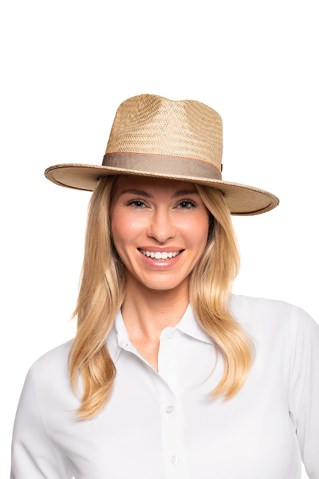 Abaco Palm Straw Pinch Front Fedora | Natural