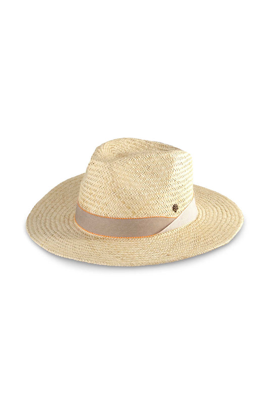 Abaco Palm Straw Pinch Front Fedora | Natural